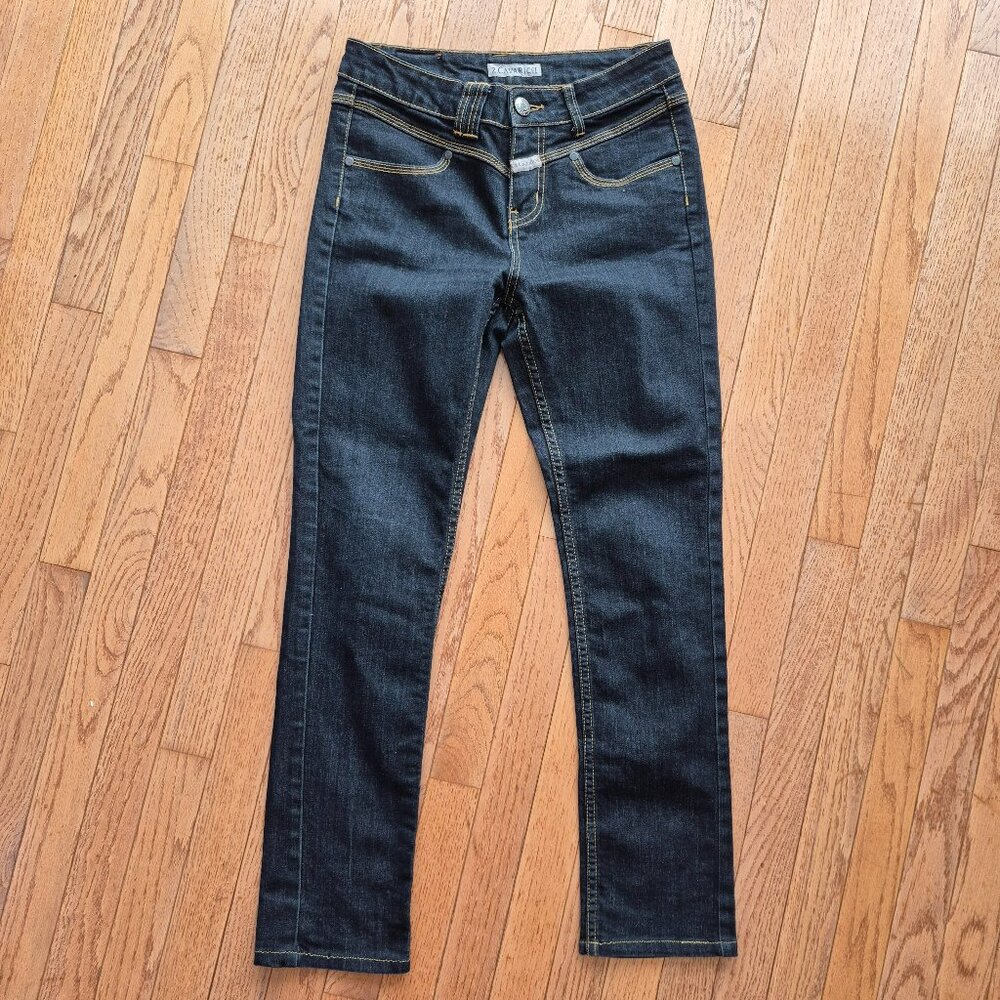Vintage Z. Cavaricci Mid Rise Denim Jeans Y2K Dark Wash 4